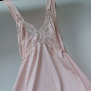 Flair Petite Baby Pink Silky Nightgown